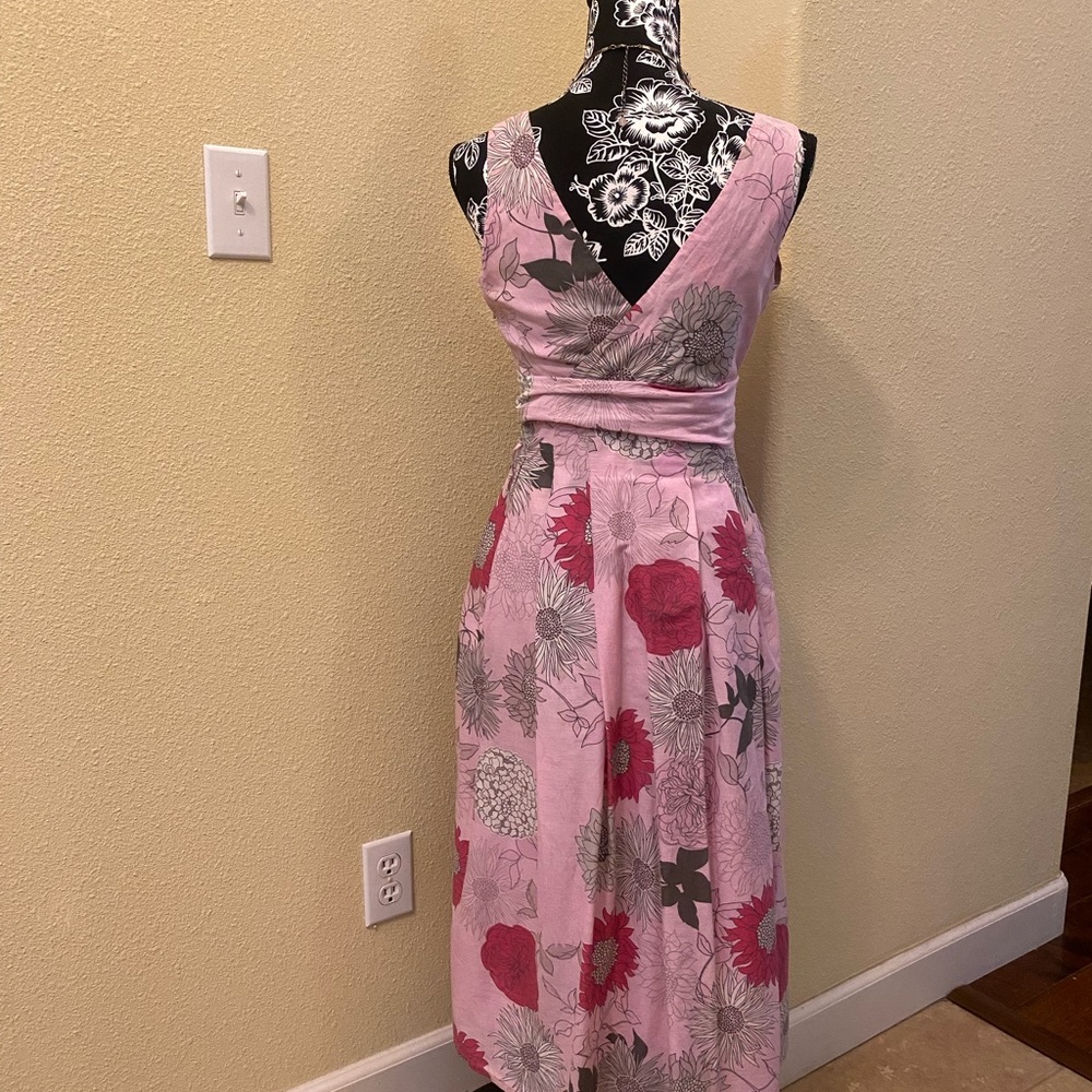 a.n.a. Pink Floral Sun Dress - Picture 2 of 3